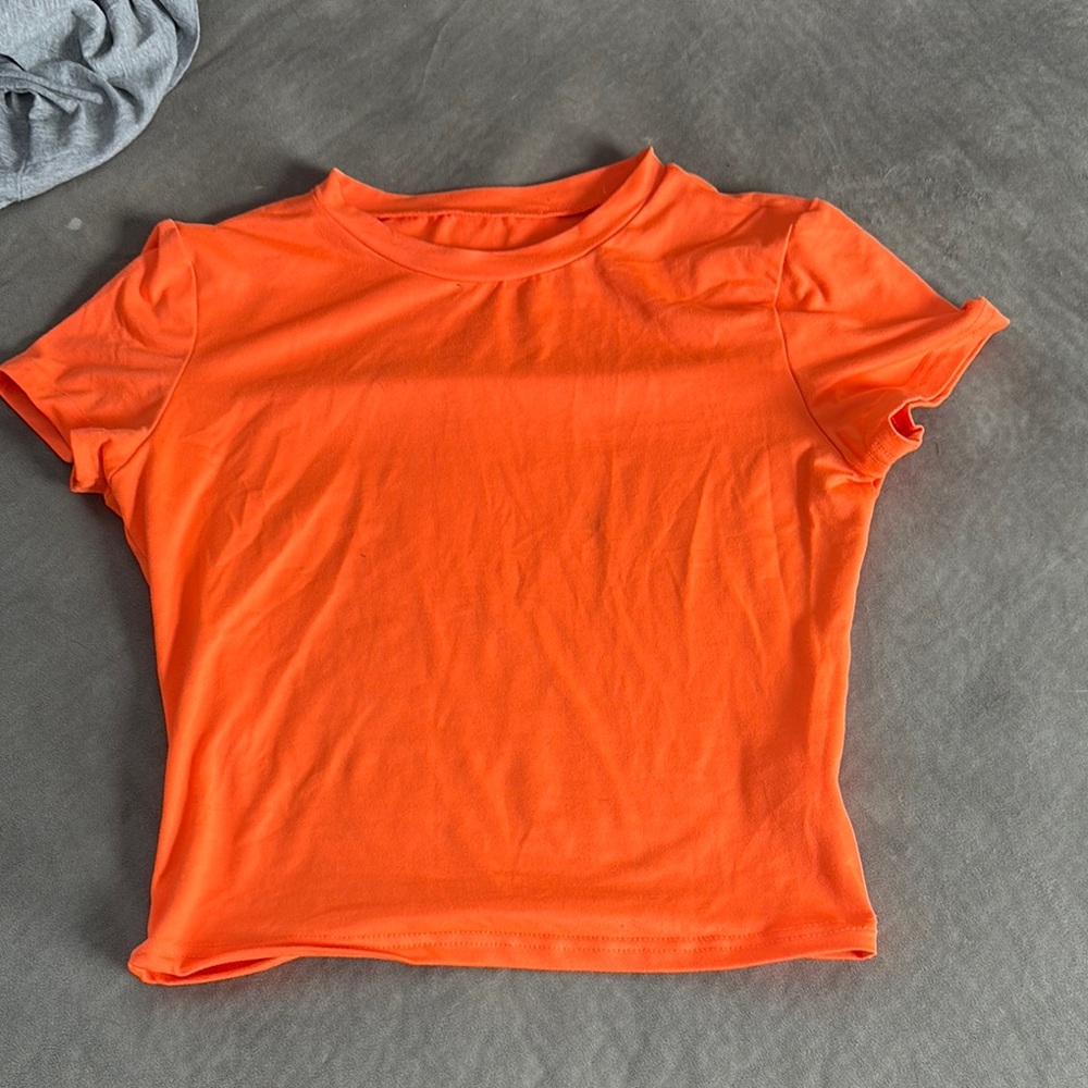 SHEIN Vibrant Orange Top